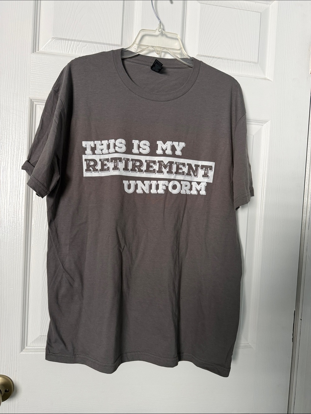 Gildan Gray Men's 'This Is My Retirement Uniform' Graphic Tee